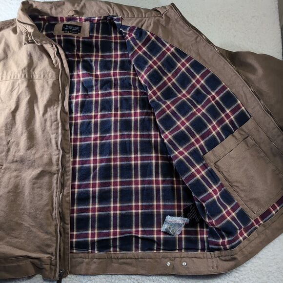Burk's Bay Men’s 3XL CCW Brown Canvas Jacket NRA Embroidered Logo OR2332 Lined - Picture 6 of 8
